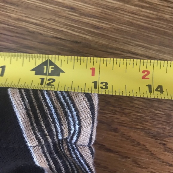 Vintage 70s High Rise Diagonal Striped Maxi Skirt - Picture 4 of 6